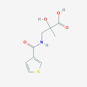 2-Hydroxy-2-methyl-3-(thiophene-3-carbonylamino)propanoic acid