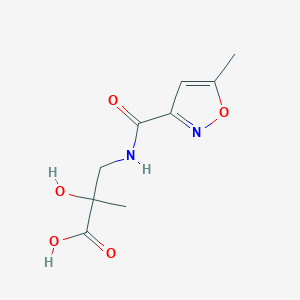 2-Hydroxy-2-methyl-3-[(5-methyl-1,2-oxazole-3-carbonyl)amino]propanoic acid