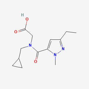 2-[Cyclopropylmethyl-(5-ethyl-2-methylpyrazole-3-carbonyl)amino]acetic acid