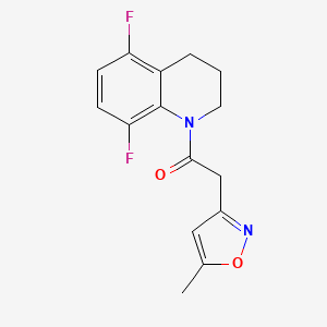 1-(5,8-difluoro-3,4-dihydro-2H-quinolin-1-yl)-2-(5-methyl-1,2-oxazol-3-yl)ethanone