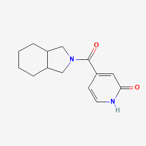 4-(1,3,3a,4,5,6,7,7a-octahydroisoindole-2-carbonyl)-1H-pyridin-2-one