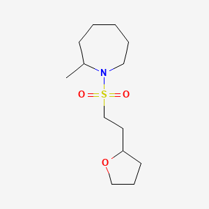 2-Methyl-1-[2-(oxolan-2-yl)ethylsulfonyl]azepane