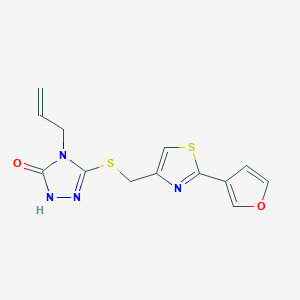 3-[[2-(furan-3-yl)-1,3-thiazol-4-yl]methylsulfanyl]-4-prop-2-enyl-1H-1,2,4-triazol-5-one