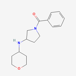[3-(Oxan-4-ylamino)pyrrolidin-1-yl]-phenylmethanone