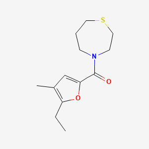 (5-Ethyl-4-methylfuran-2-yl)-(1,4-thiazepan-4-yl)methanone