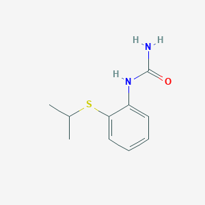 molecular formula C10H14N2OS B7582783 N-{2-[(propan-2-yl)sulfanyl]phenyl}urea 