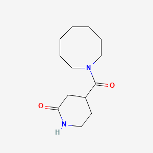 molecular formula C13H22N2O2 B7582803 4-(Azocane-1-carbonyl)piperidin-2-one 