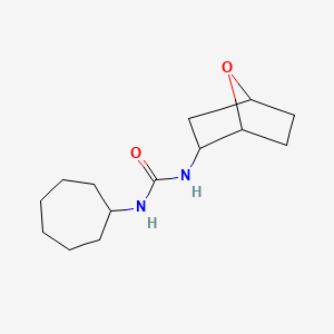 molecular formula C14H24N2O2 B7582864 1-Cycloheptyl-3-(7-oxabicyclo[2.2.1]heptan-2-yl)urea 