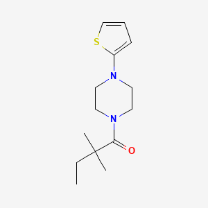 2,2-Dimethyl-1-(4-thiophen-2-ylpiperazin-1-yl)butan-1-one