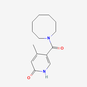 molecular formula C14H20N2O2 B7582881 5-(azocane-1-carbonyl)-4-methyl-1H-pyridin-2-one 