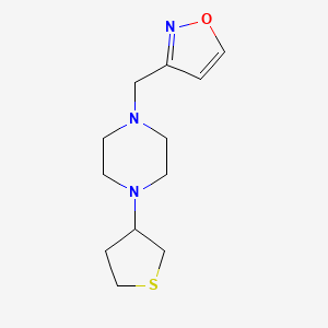3-[[4-(Thiolan-3-yl)piperazin-1-yl]methyl]-1,2-oxazole