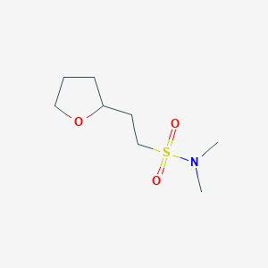 N,N-dimethyl-2-(oxolan-2-yl)ethanesulfonamide