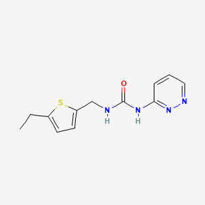 molecular formula C12H14N4OS B7582931 1-[(5-Ethylthiophen-2-yl)methyl]-3-pyridazin-3-ylurea 