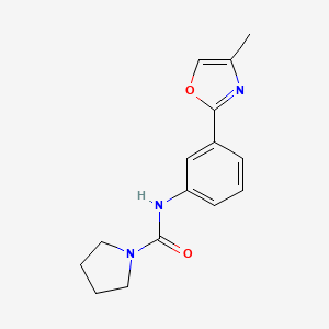N-[3-(4-methyl-1,3-oxazol-2-yl)phenyl]pyrrolidine-1-carboxamide