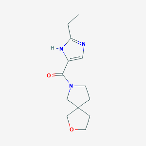 molecular formula C13H19N3O2 B7583035 (2-ethyl-1H-imidazol-5-yl)-(2-oxa-7-azaspiro[4.4]nonan-7-yl)methanone 
