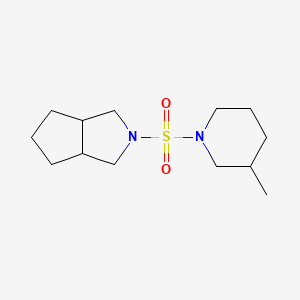 molecular formula C13H24N2O2S B7583038 2-(3-methylpiperidin-1-yl)sulfonyl-3,3a,4,5,6,6a-hexahydro-1H-cyclopenta[c]pyrrole 