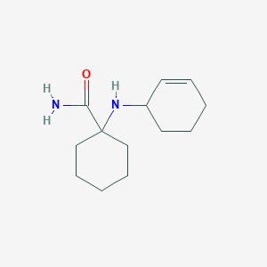 molecular formula C13H22N2O B7583080 1-(Cyclohex-2-en-1-ylamino)cyclohexane-1-carboxamide 