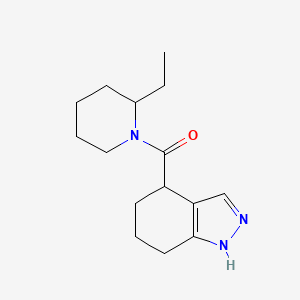 molecular formula C15H23N3O B7583084 (2-ethylpiperidin-1-yl)-(4,5,6,7-tetrahydro-1H-indazol-4-yl)methanone 