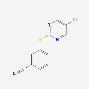 3-(5-Chloropyrimidin-2-yl)sulfanylbenzonitrile
