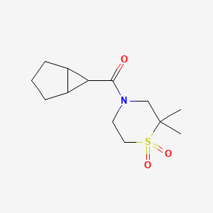 6-Bicyclo[3.1.0]hexanyl-(2,2-dimethyl-1,1-dioxo-1,4-thiazinan-4-yl)methanone