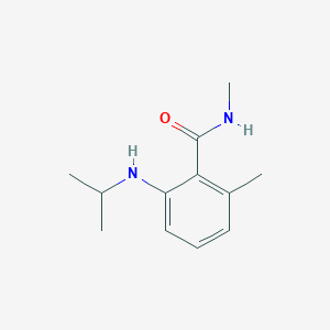 molecular formula C12H18N2O B7583105 N,2-dimethyl-6-(propan-2-ylamino)benzamide 