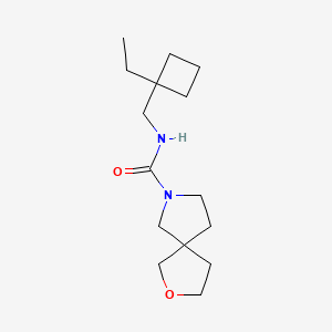 molecular formula C15H26N2O2 B7583145 N-[(1-ethylcyclobutyl)methyl]-2-oxa-7-azaspiro[4.4]nonane-7-carboxamide 
