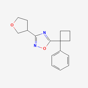 3-(Oxolan-3-yl)-5-(1-phenylcyclobutyl)-1,2,4-oxadiazole