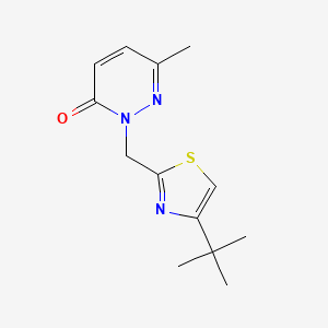 2-[(4-Tert-butyl-1,3-thiazol-2-yl)methyl]-6-methylpyridazin-3-one