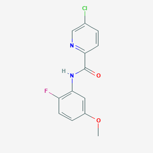 5-chloro-N-(2-fluoro-5-methoxyphenyl)pyridine-2-carboxamide