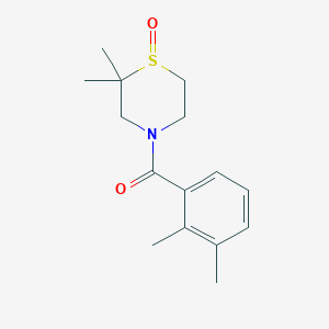 (2,2-Dimethyl-1-oxo-1,4-thiazinan-4-yl)-(2,3-dimethylphenyl)methanone