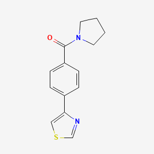 Pyrrolidin-1-yl-[4-(1,3-thiazol-4-yl)phenyl]methanone