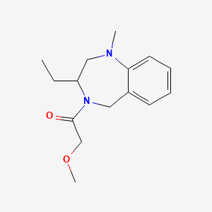 1-(3-ethyl-1-methyl-3,5-dihydro-2H-1,4-benzodiazepin-4-yl)-2-methoxyethanone