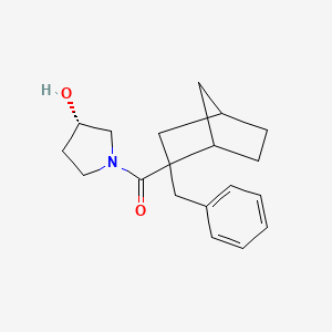 (2-benzyl-2-bicyclo[2.2.1]heptanyl)-[(3S)-3-hydroxypyrrolidin-1-yl]methanone