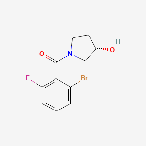 (2-bromo-6-fluorophenyl)-[(3S)-3-hydroxypyrrolidin-1-yl]methanone