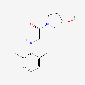 molecular formula C14H20N2O2 B7583461 2-(2,6-dimethylanilino)-1-[(3S)-3-hydroxypyrrolidin-1-yl]ethanone 