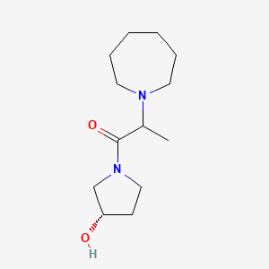 molecular formula C13H24N2O2 B7583471 2-(azepan-1-yl)-1-[(3S)-3-hydroxypyrrolidin-1-yl]propan-1-one 