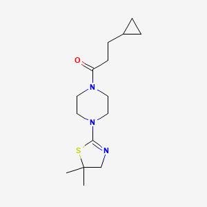 3-cyclopropyl-1-[4-(5,5-dimethyl-4H-1,3-thiazol-2-yl)piperazin-1-yl]propan-1-one