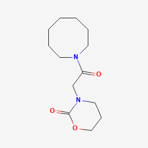 molecular formula C13H22N2O3 B7583484 3-[2-(Azocan-1-yl)-2-oxoethyl]-1,3-oxazinan-2-one 