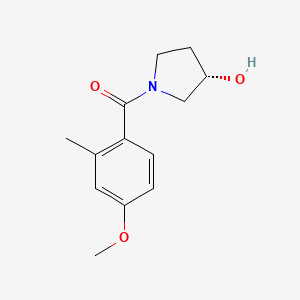 molecular formula C13H17NO3 B7583492 [(3S)-3-hydroxypyrrolidin-1-yl]-(4-methoxy-2-methylphenyl)methanone 