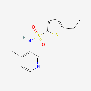 molecular formula C12H14N2O2S2 B7583560 5-ethyl-N-(4-methylpyridin-3-yl)thiophene-2-sulfonamide 