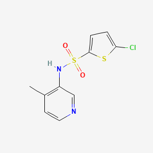 molecular formula C10H9ClN2O2S2 B7583564 5-chloro-N-(4-methylpyridin-3-yl)thiophene-2-sulfonamide 