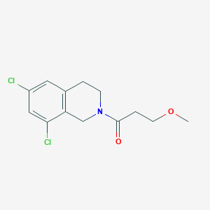 1-(6,8-dichloro-3,4-dihydro-1H-isoquinolin-2-yl)-3-methoxypropan-1-one