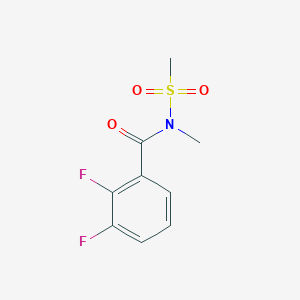 molecular formula C9H9F2NO3S B7583655 2,3-difluoro-N-methyl-N-methylsulfonylbenzamide 