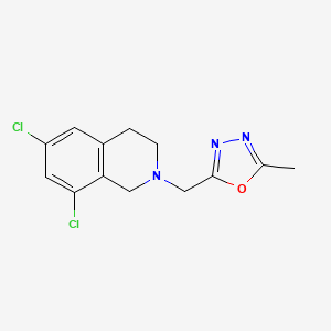 2-[(6,8-dichloro-3,4-dihydro-1H-isoquinolin-2-yl)methyl]-5-methyl-1,3,4-oxadiazole