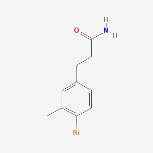 molecular formula C10H12BrNO B7583763 3-(4-Bromo-3-methylphenyl)propanamide 