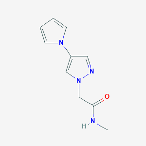 N-methyl-2-(4-pyrrol-1-ylpyrazol-1-yl)acetamide