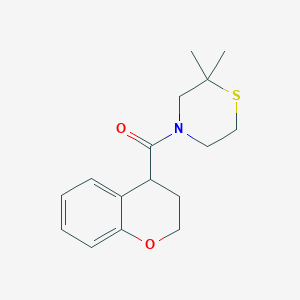 3,4-dihydro-2H-chromen-4-yl-(2,2-dimethylthiomorpholin-4-yl)methanone