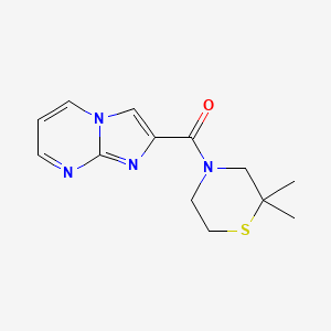 (2,2-Dimethylthiomorpholin-4-yl)-imidazo[1,2-a]pyrimidin-2-ylmethanone