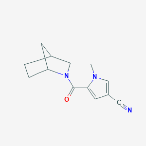 5-(2-Azabicyclo[2.2.1]heptane-2-carbonyl)-1-methylpyrrole-3-carbonitrile