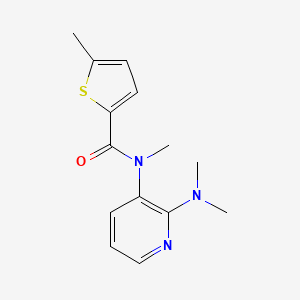 N-[2-(dimethylamino)pyridin-3-yl]-N,5-dimethylthiophene-2-carboxamide
